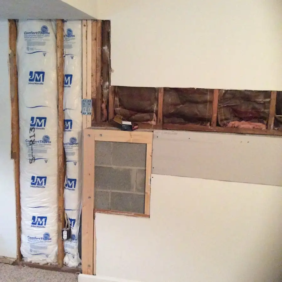 Wall insulation replacement during Contents Cleaning & Restoration in Tallulah